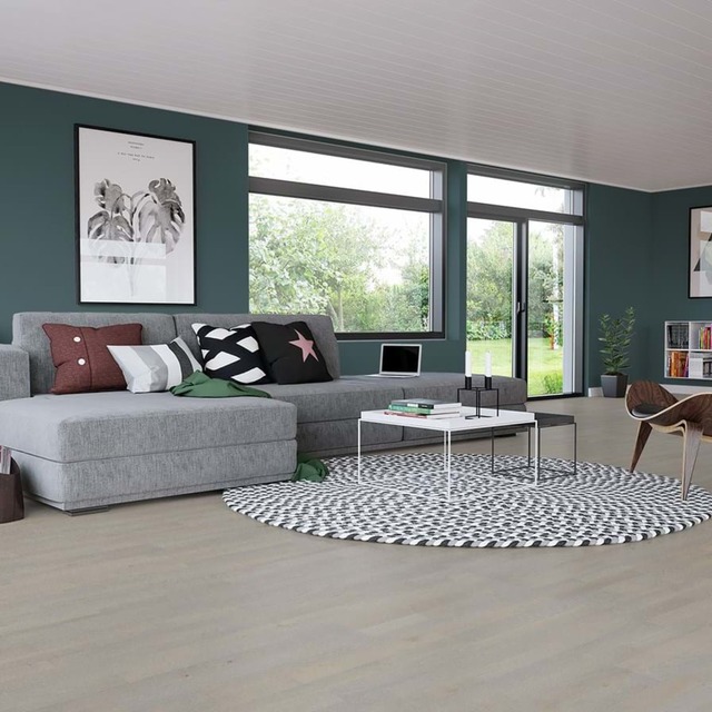 Junckers Oyster Grey Solid Wood Flooring 14mm X 129mm X 1830mm