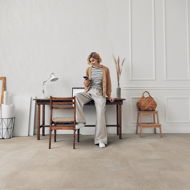 Classen Waterproof Tile Effect Laminate 9mm Misty Stone Laminate Flooring