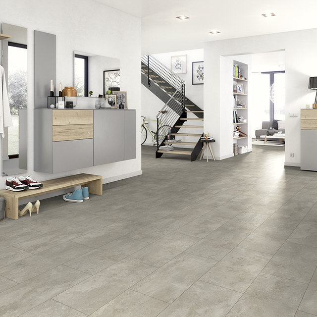 Egger Home Ceramic Chalk Laminate Flooring Tile Effect | 8mm