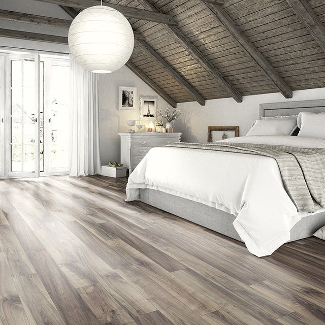 Egger Home Grey Perganti Walnut Laminate Flooring | 12mm