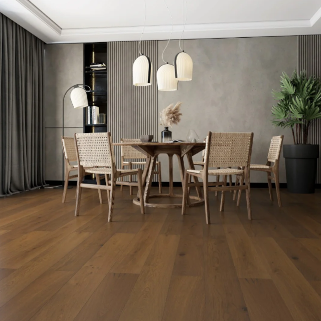 Engineered Brushed Oiled Natural Smoked Oak 15/4mm x 190mm