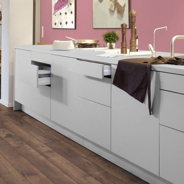 Kronotex Amazone Aqua Petterson Oak Dark Laminate Flooring 10mm