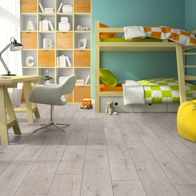 Kronotex Mammut Everest Oak White Laminate Flooring 12mm
