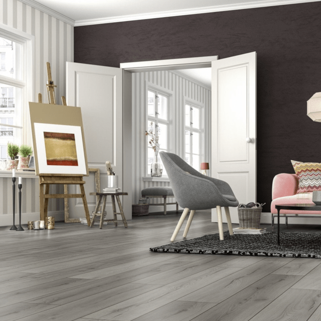 Kronotex Standard Plus Century Oak Grey Laminate Flooring 7mm
